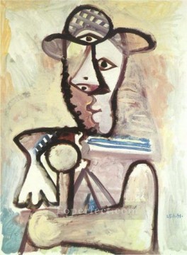パブロ・ピカソ Painting - 男性の胸像 3 1971 年キュビズム パブロ・ピカソ